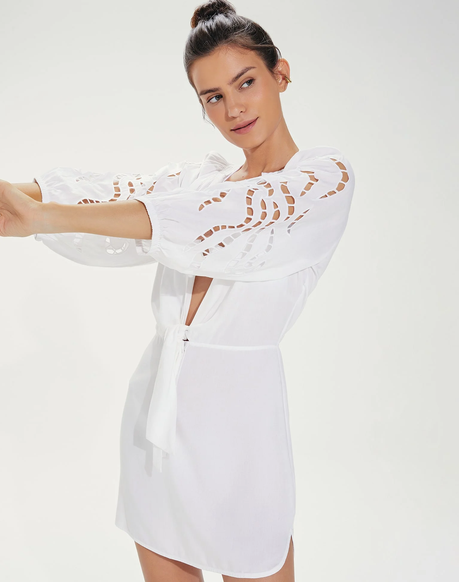 Alice Short Chemise - Off White - Image 5