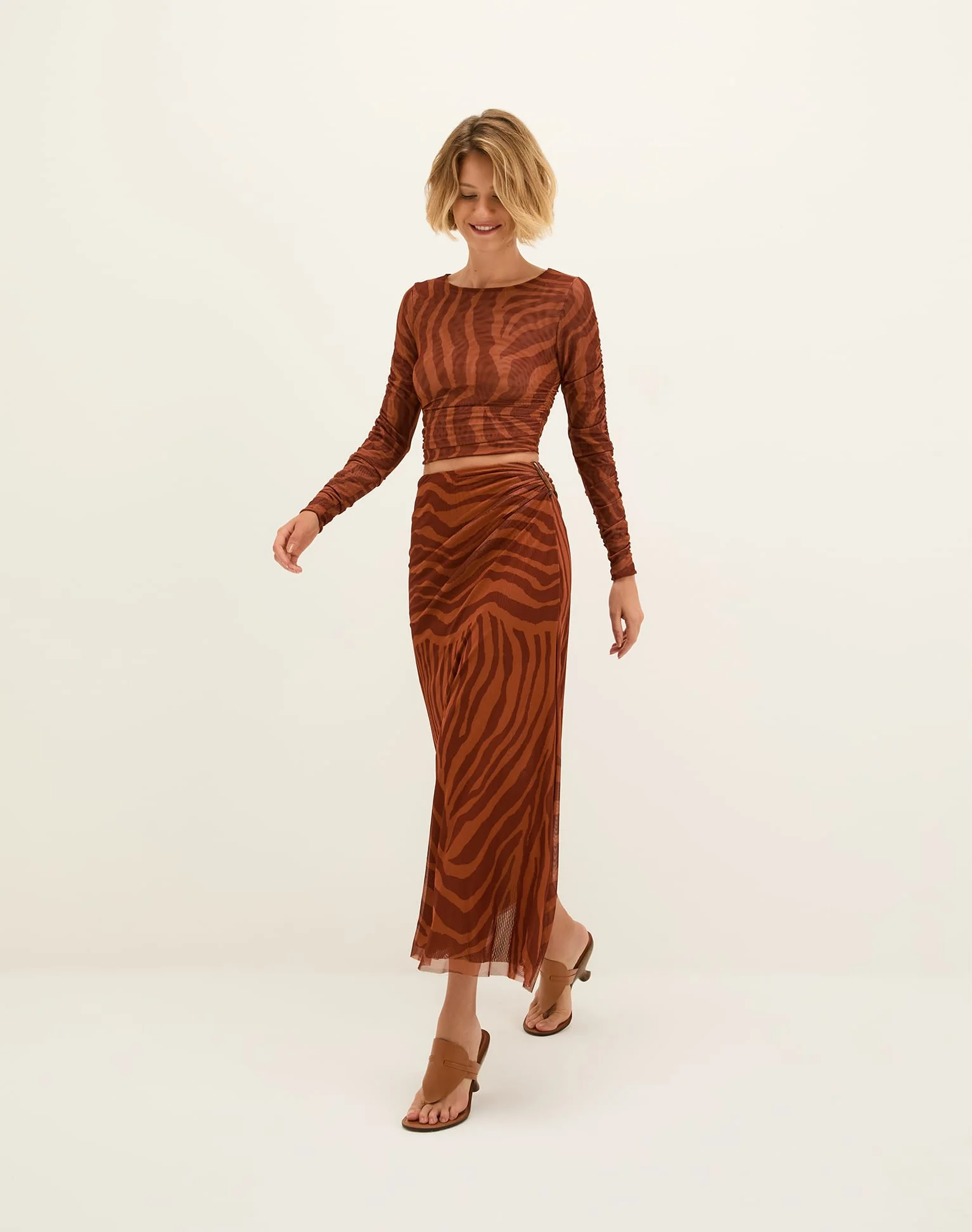 Mira Long Sleeve Top - Sundown - Image 7