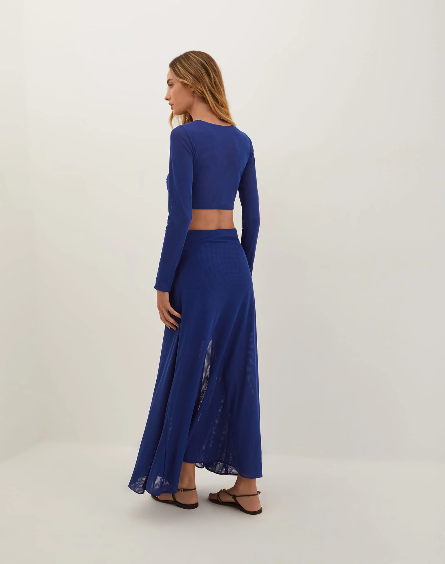 Aviva Maxi Skirt - Sapphire - Image 4