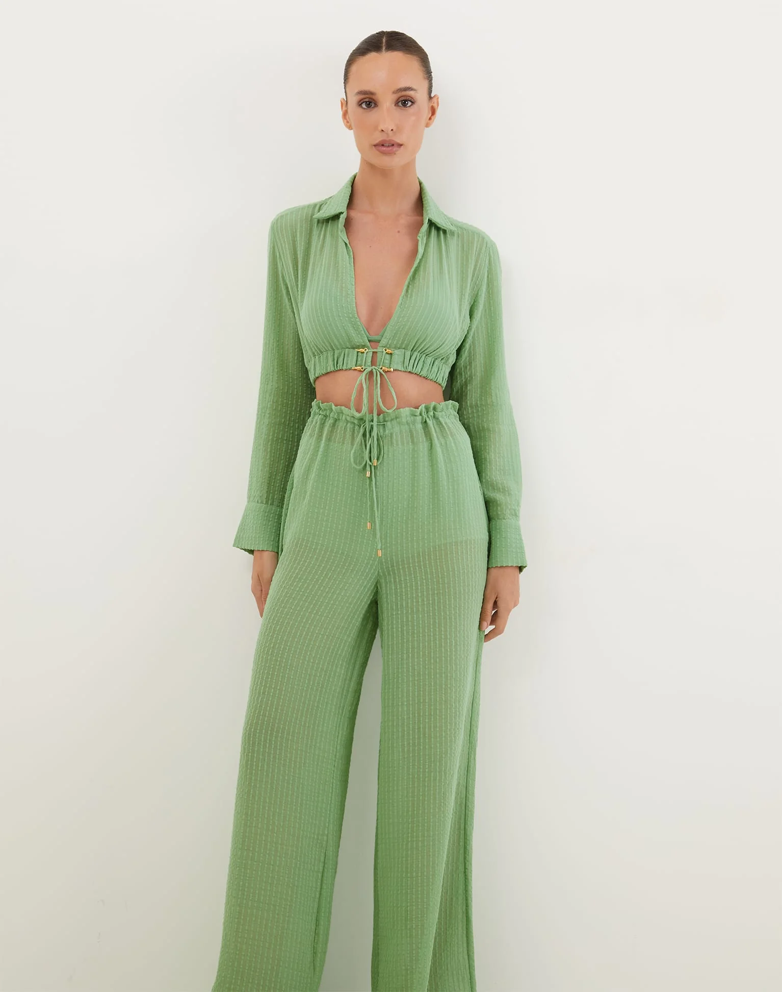 Bianca Pants (Final Sale) - Aloe - Image 10