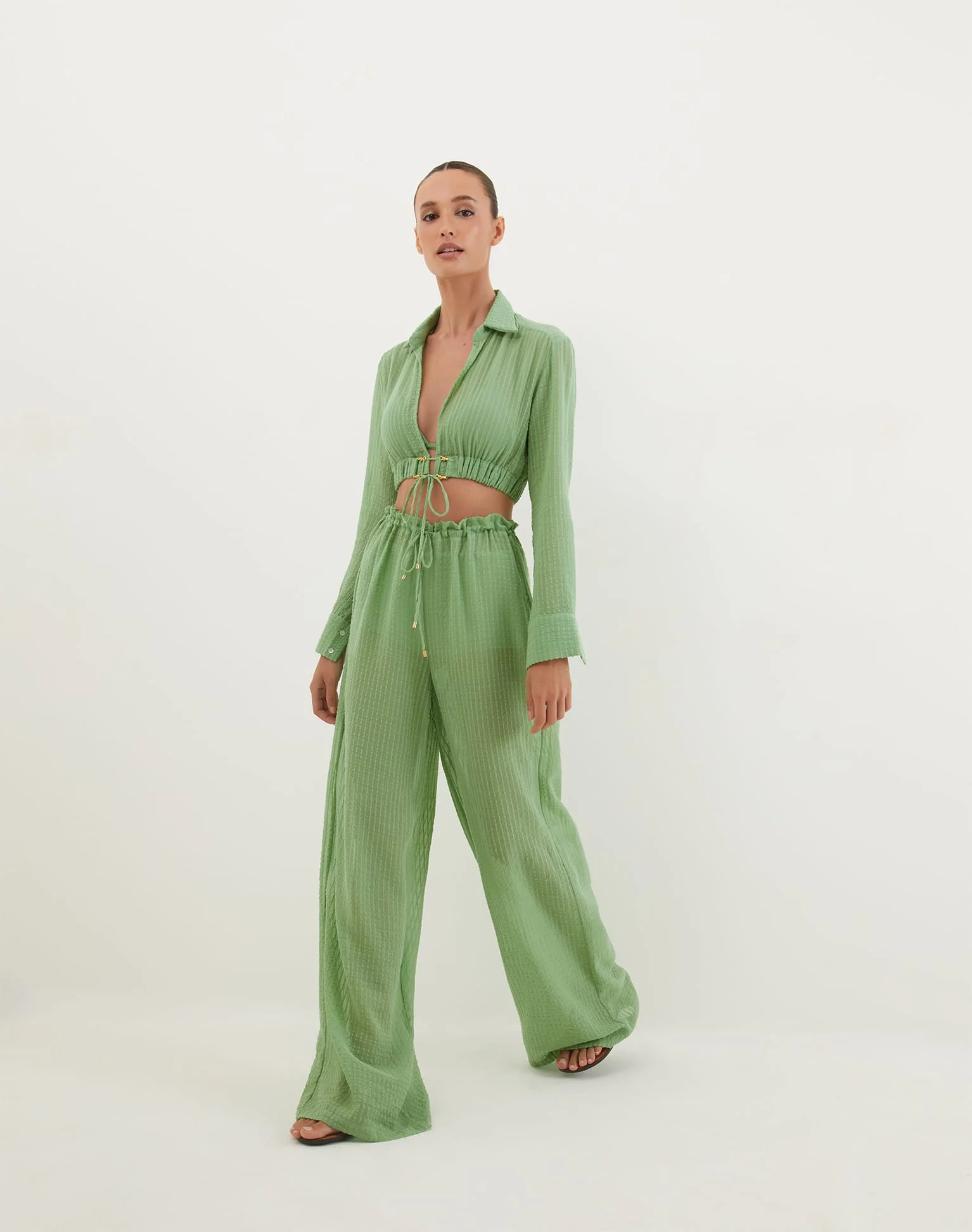 Bianca Pants (Final Sale) - Aloe - Image 6