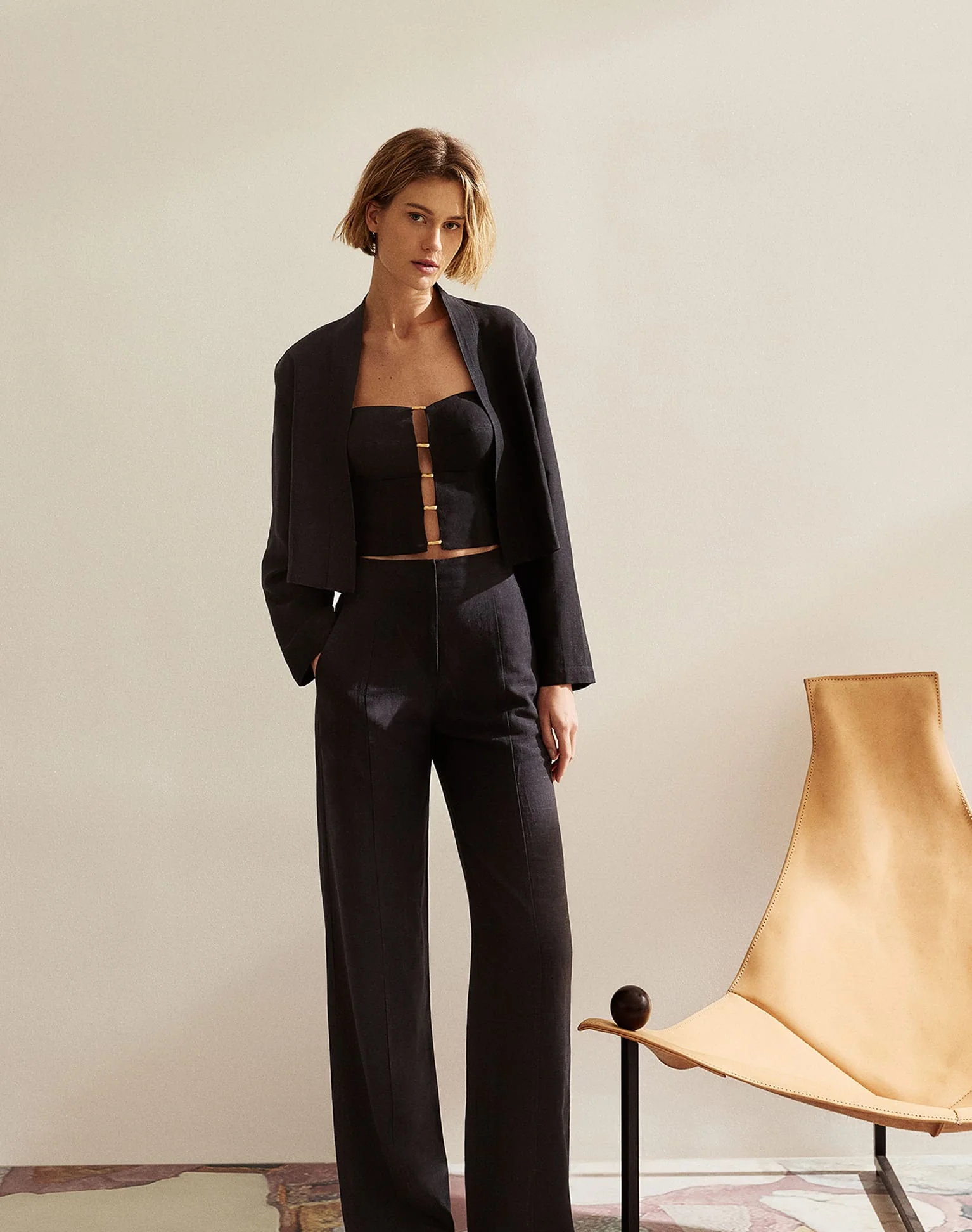 Emilia Strapless Top - Black - Image 5