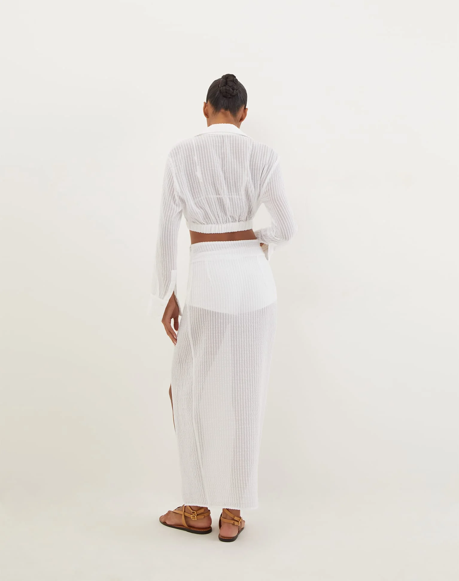 Eug Midi Skirt (Final Sale) - Off White - Image 3