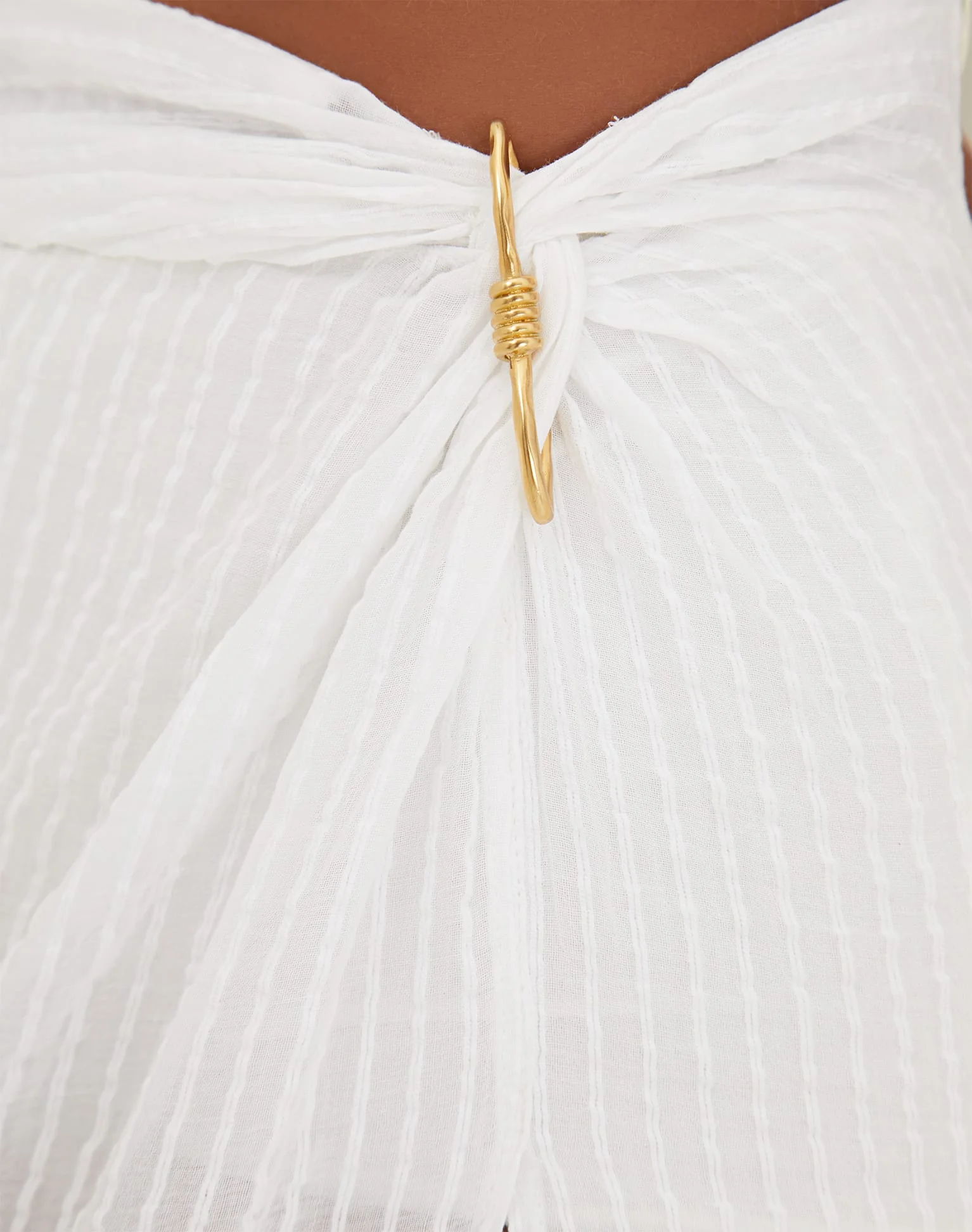 Eug Midi Skirt (Final Sale) - Off White - Image 5