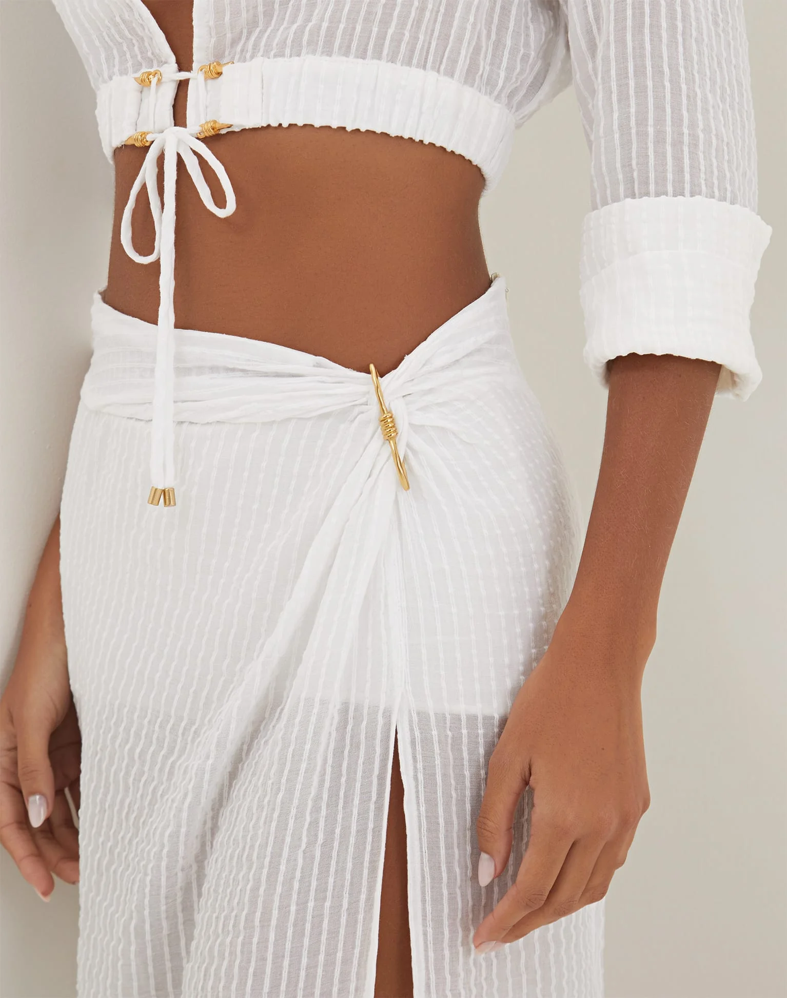 Eug Midi Skirt (Final Sale) - Off White - Image 6