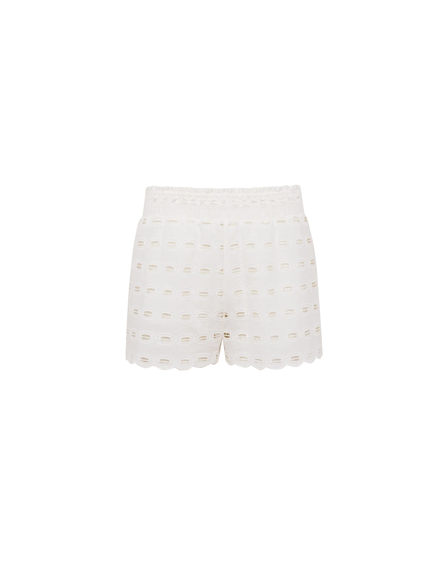 Eyelet Babi Shorts - Off White - Image 4