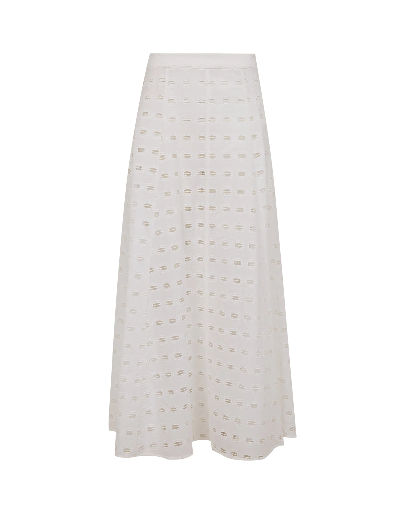 Eyelet Bea Maxi Skirt - Off White - Image 9