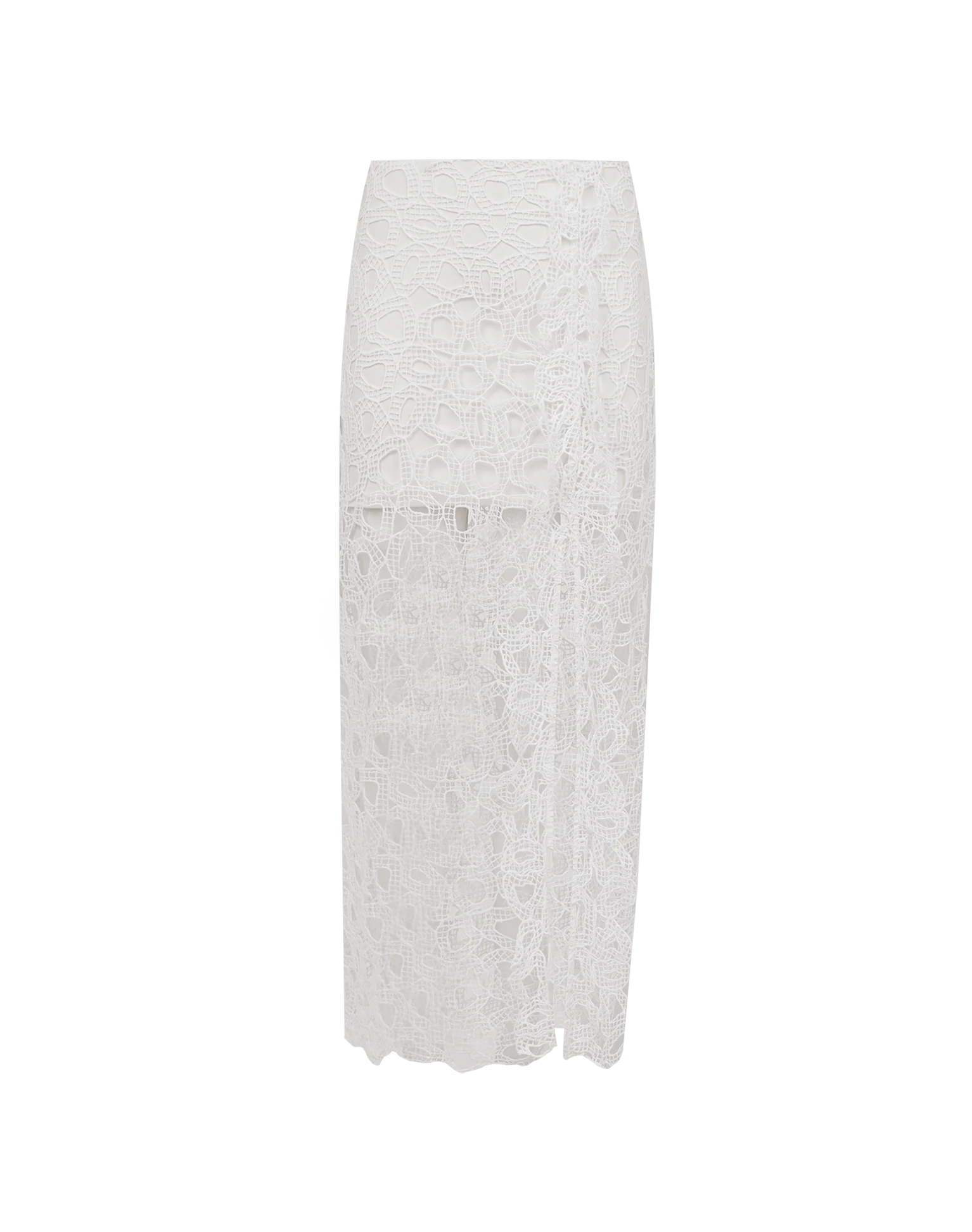 Eyelet Joelle Maxi Skirt - Off White - Image 8