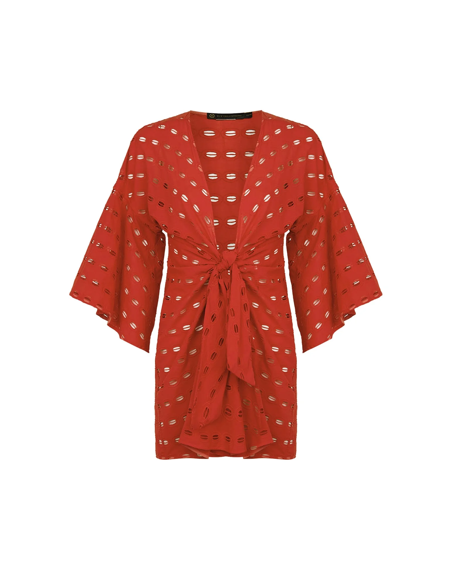 Eyelet Perola Short Cover Up (Exchange Only) - Ruby - Image 4