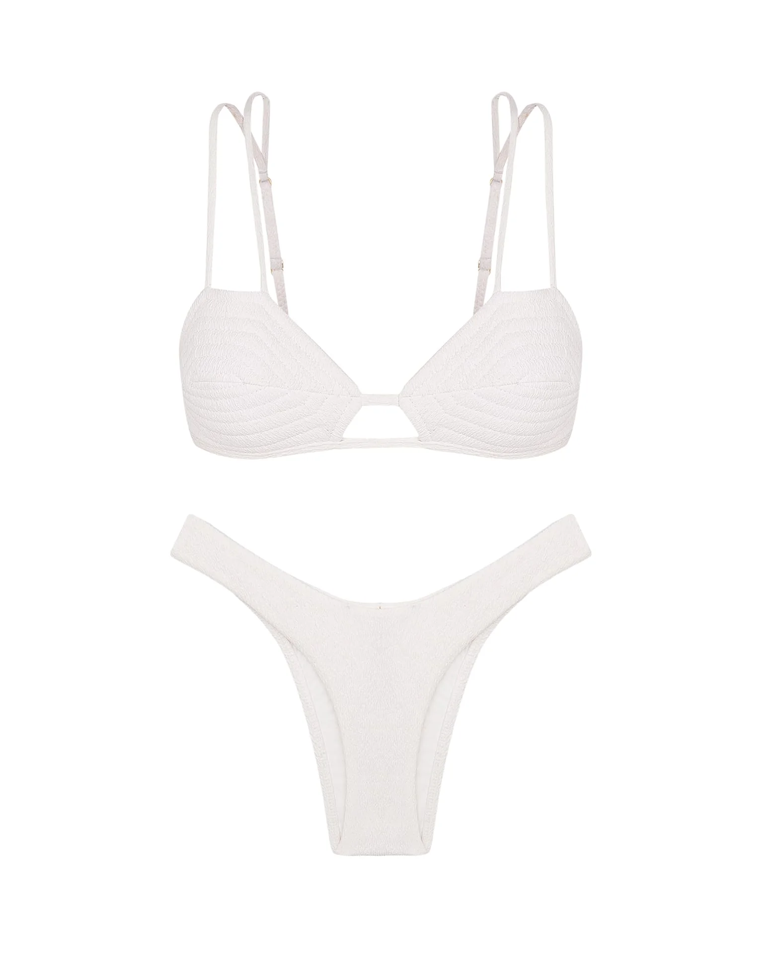 Firenze Esther Parallel Tri Top (Final Sale) - White - Image 7