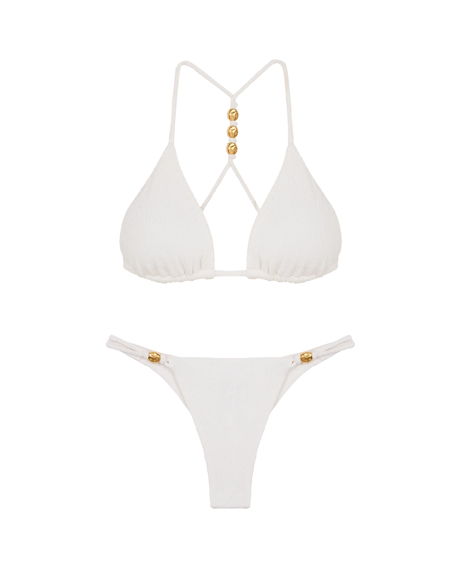 Firenze Kori T Back Tri Top - Off White - Image 8