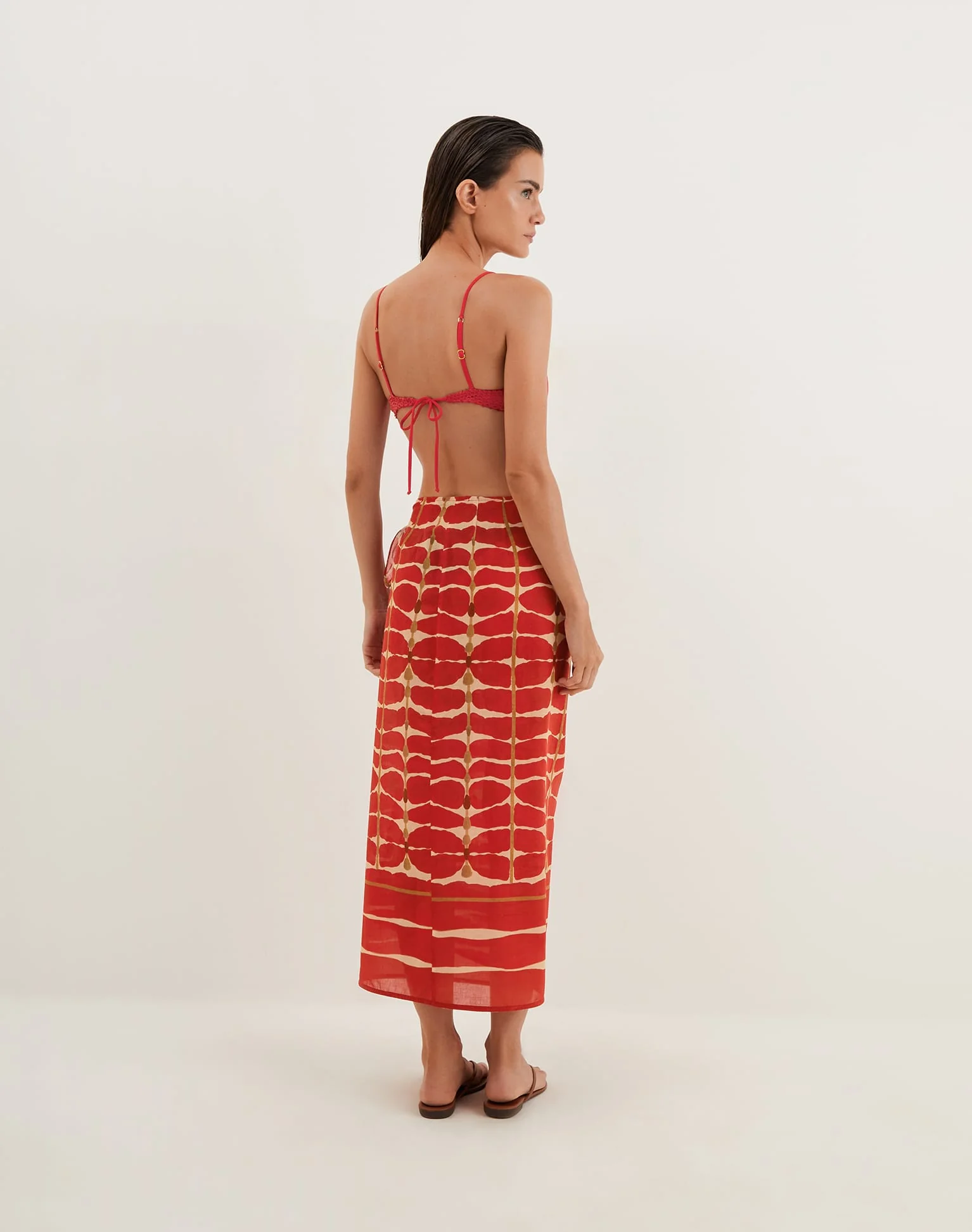 Flora Wrap Pareo (Final Sale) - Agni - Image 4