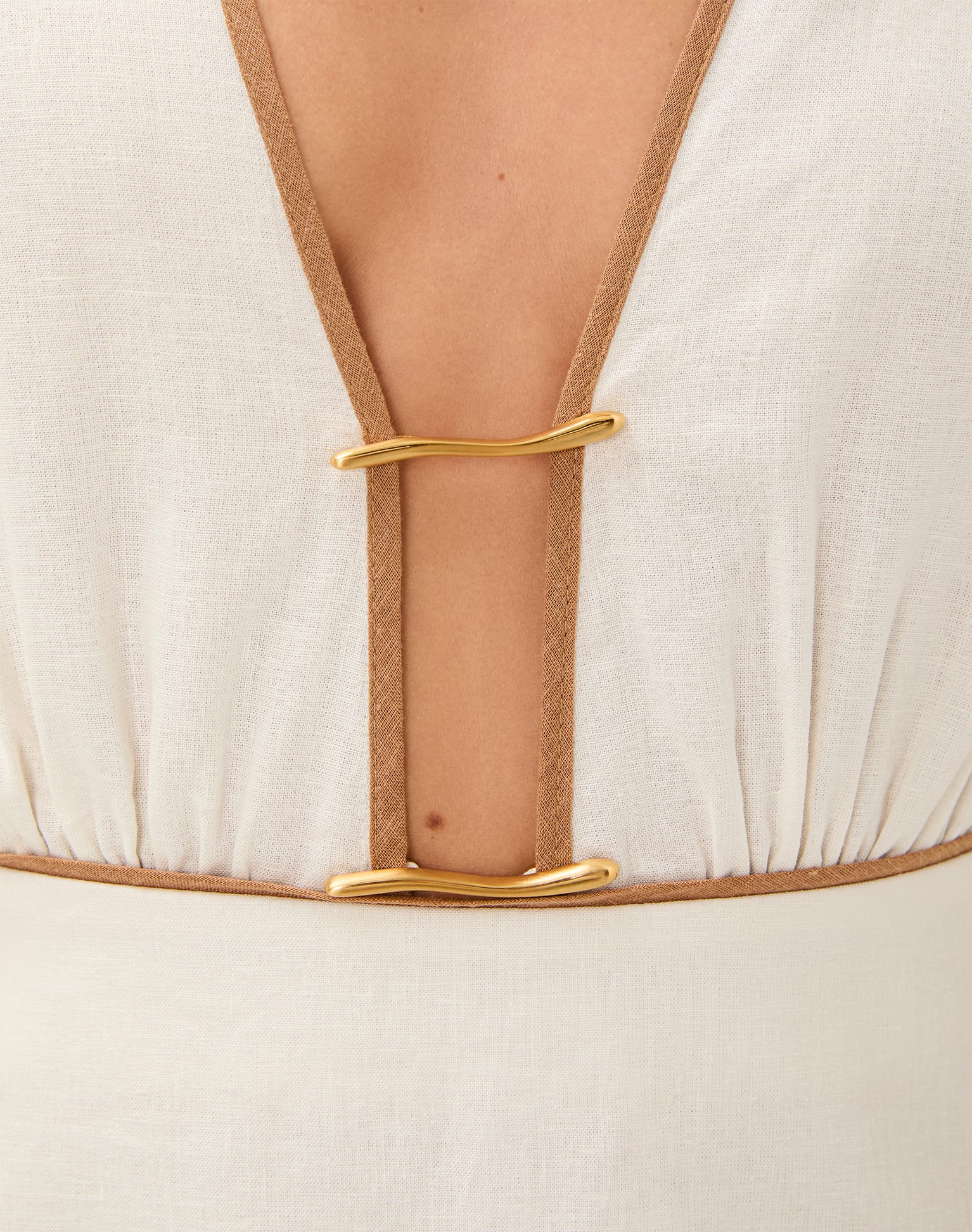 Iva Short Dress - Off White - Image 3