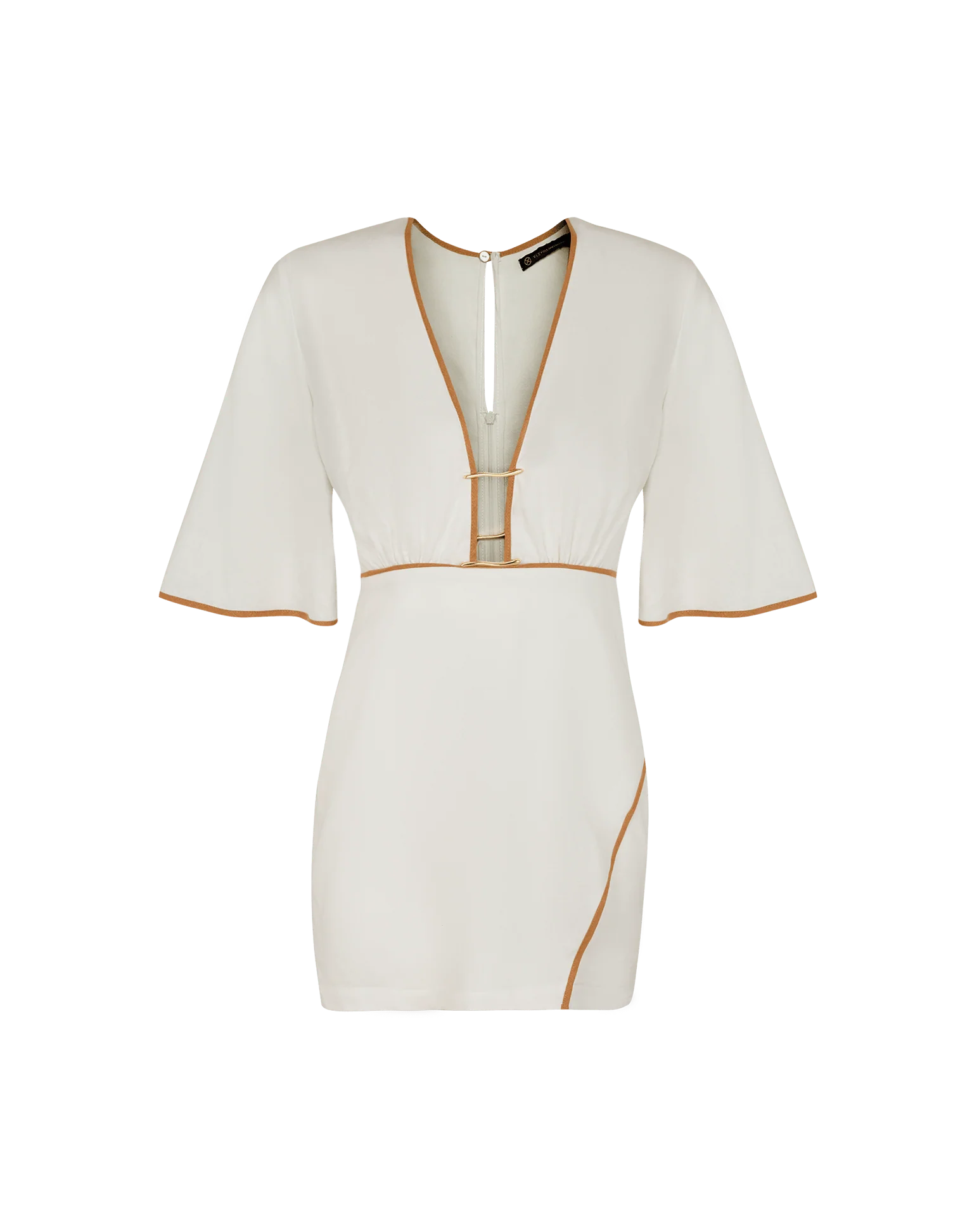 Iva Short Dress - Off White - Image 5