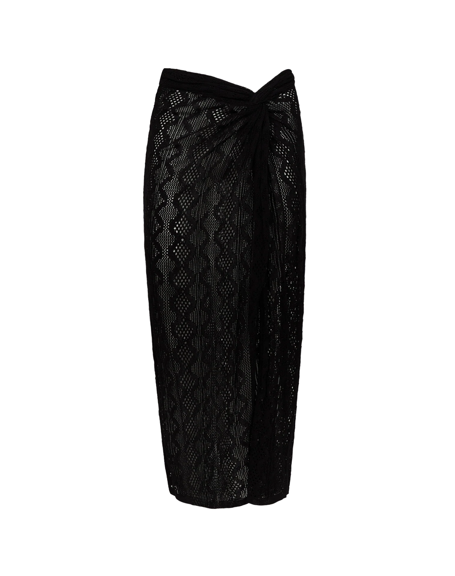 Knit Karen Midi Skirt - Black - Image 5