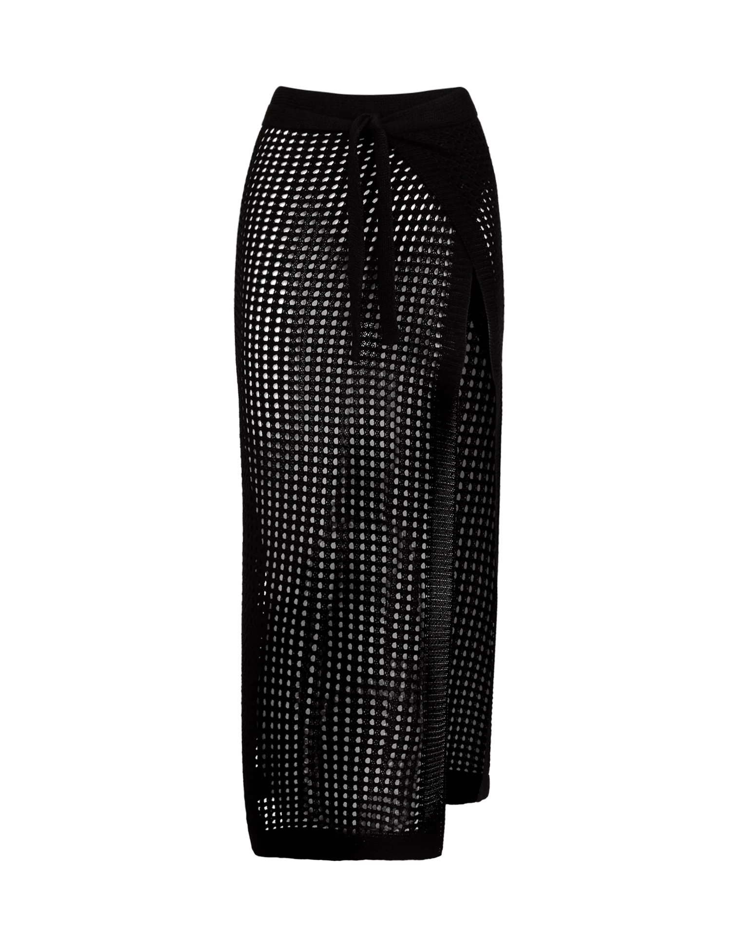 Knit Rena Midi Pareo - Black - Image 5