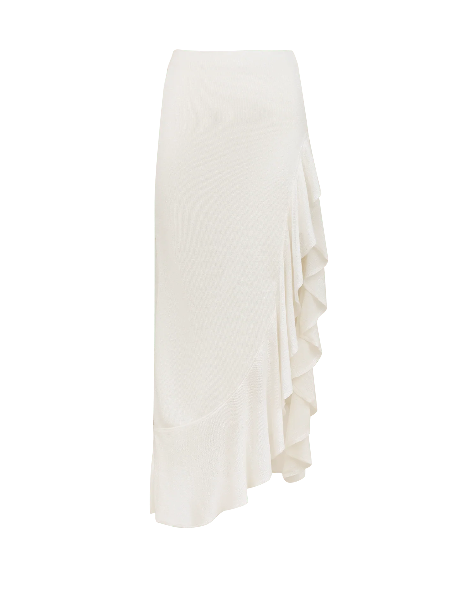 Knit Sasha Long Skirt - Off White - Image 9