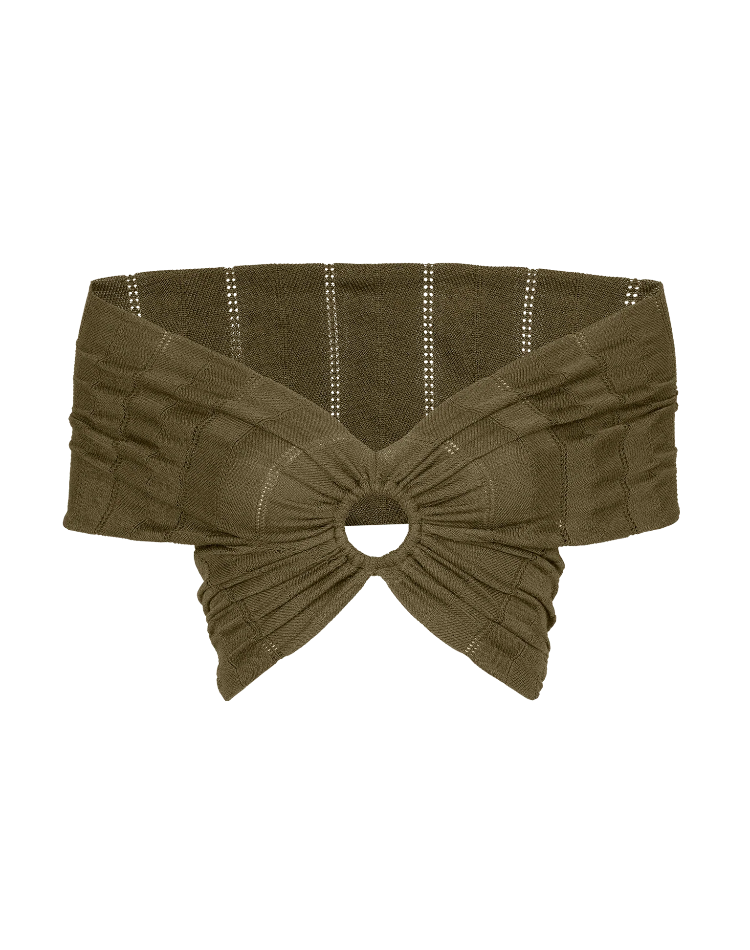 Knit Solaro Bardot Top - Evergreen - Image 6