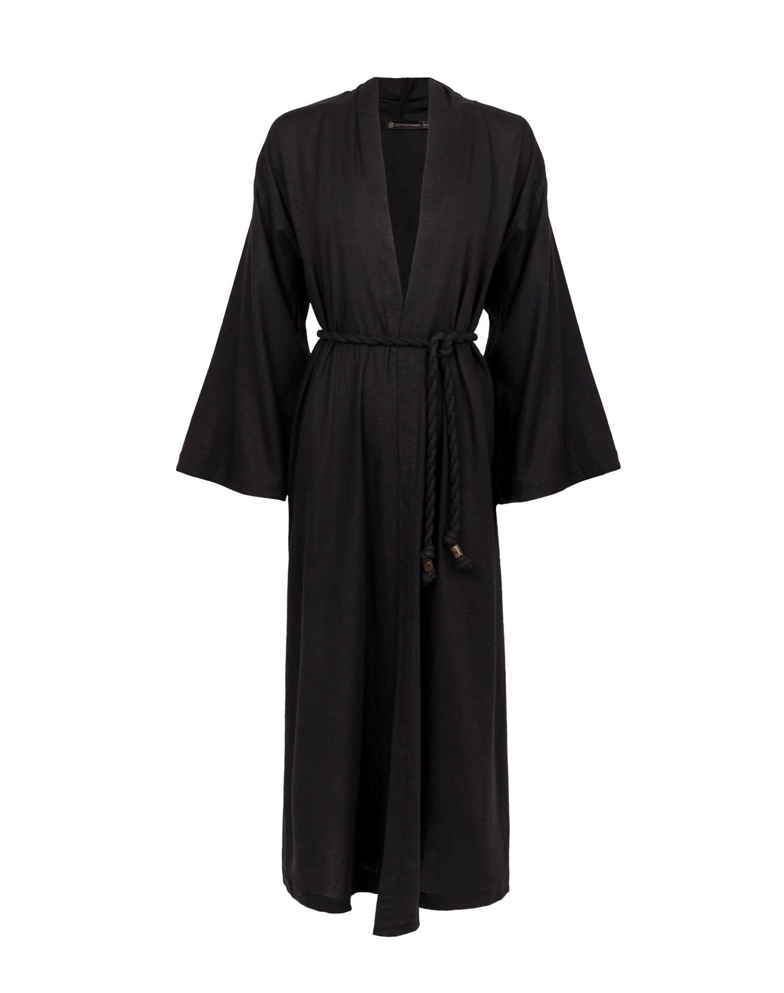 Luna Long Kimono - Black - Image 8