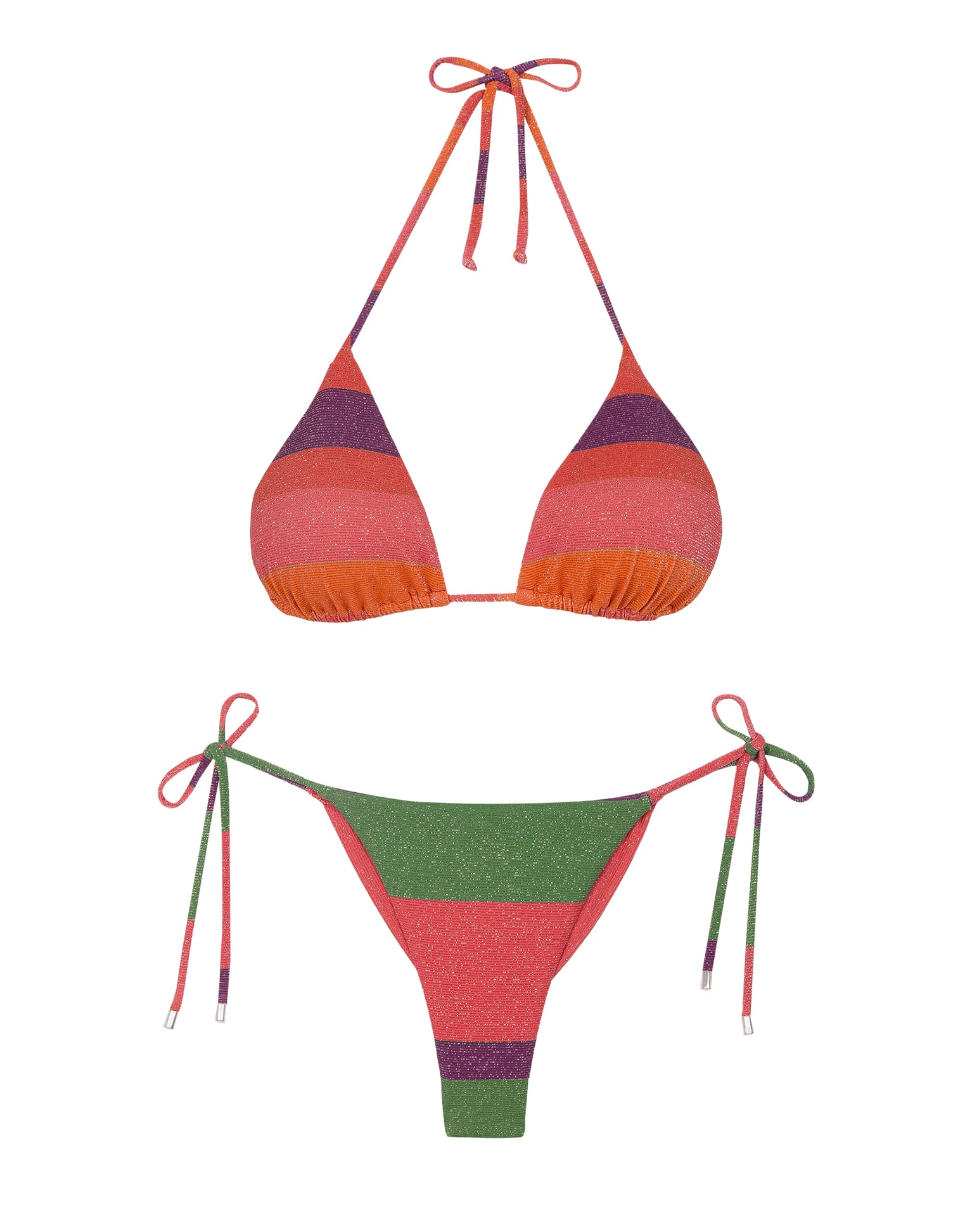 Lurex Tri Top (Final Sale) - Heatwave - Image 8