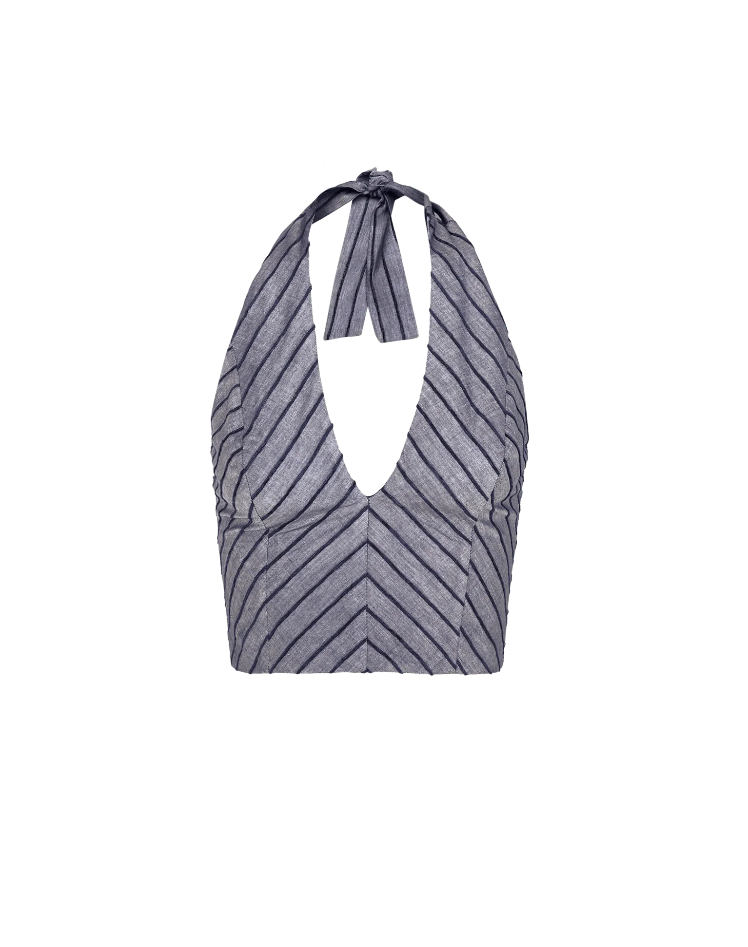 Lysa Halter Top - Sailboat Pinstripe - Image 7