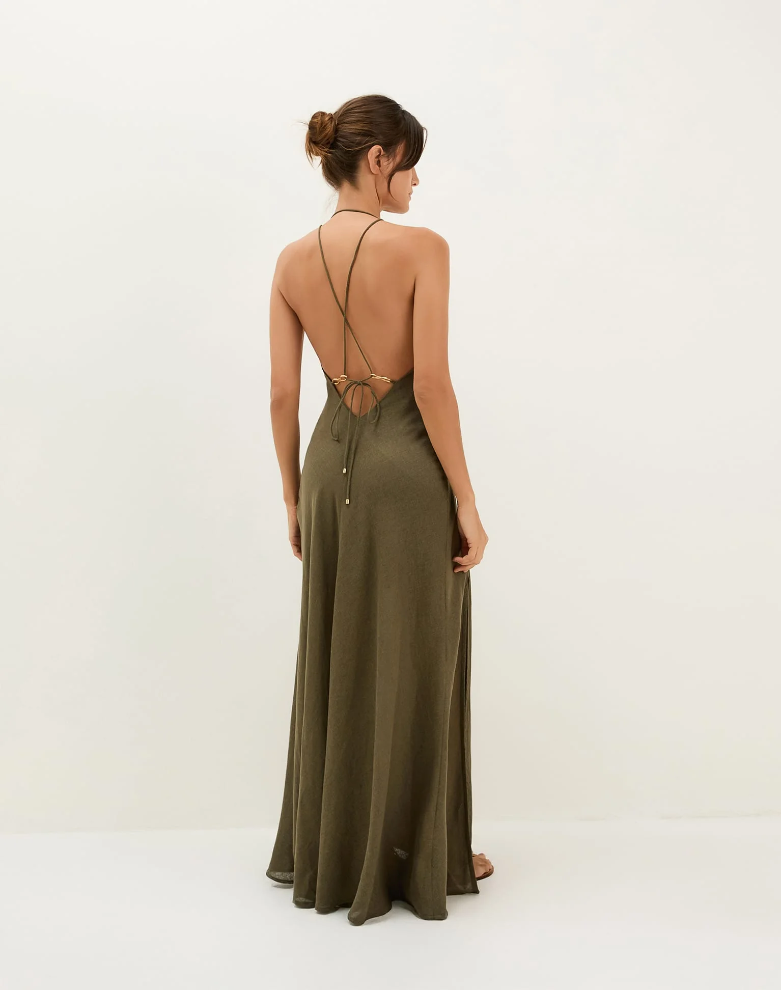 Marbella Long Dress - Evergreen - Image 4