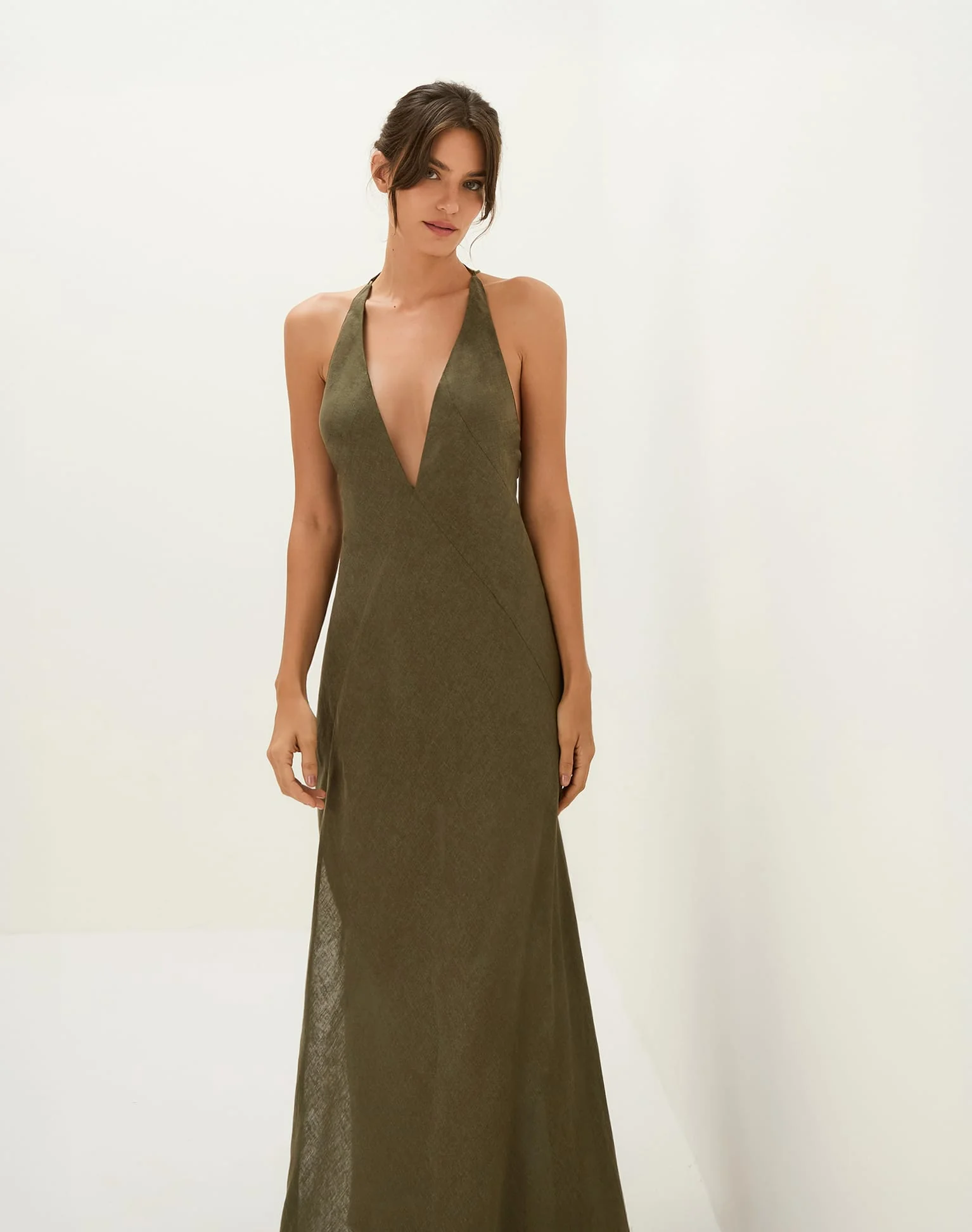 Marbella Long Dress - Evergreen - Image 8