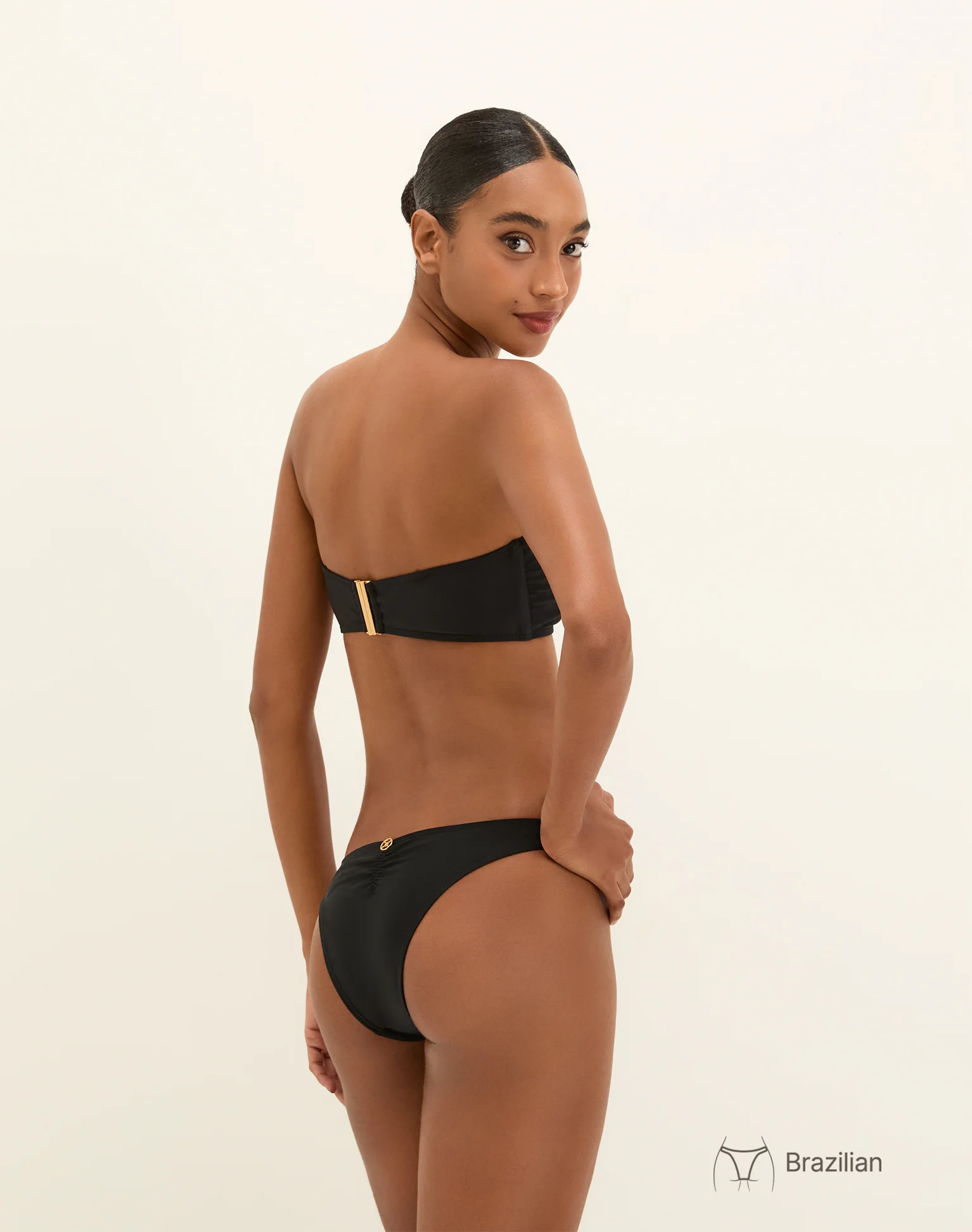 Matte Bessie Bandeau - Black - Image 5
