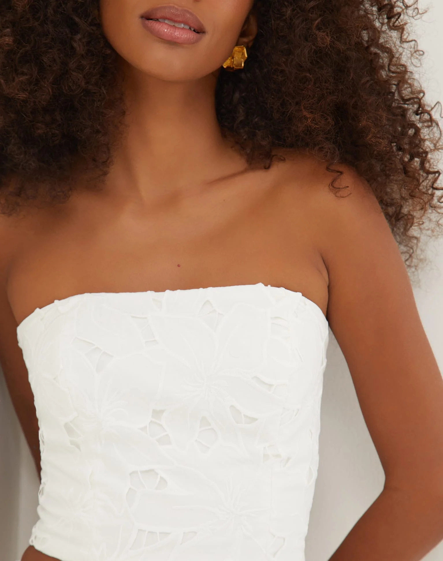 Mei Cropped Top (Exchange Only) - Off White - Image 4