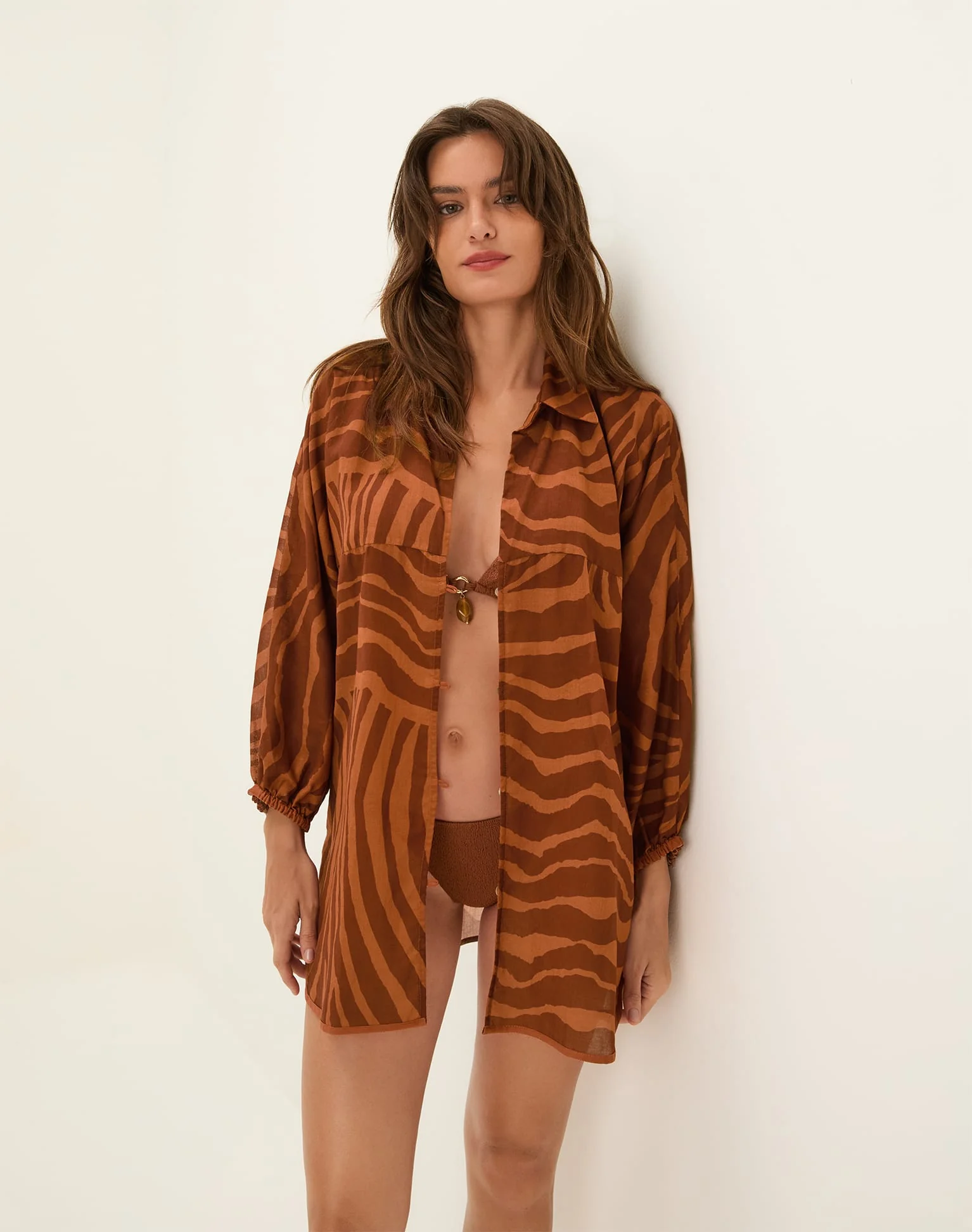 Mori Long Sleeve Blouse - Sundown - Image 4