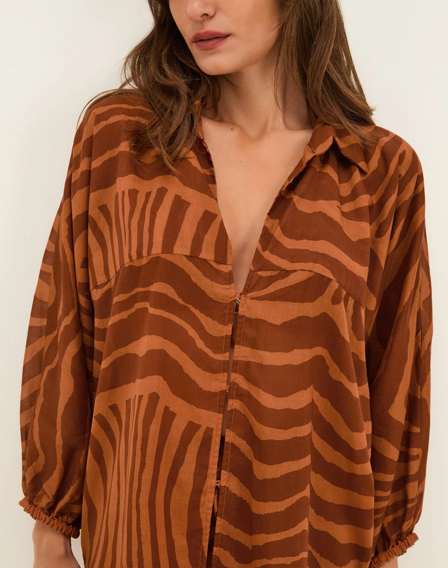 Mori Long Sleeve Blouse - Sundown - Image 5