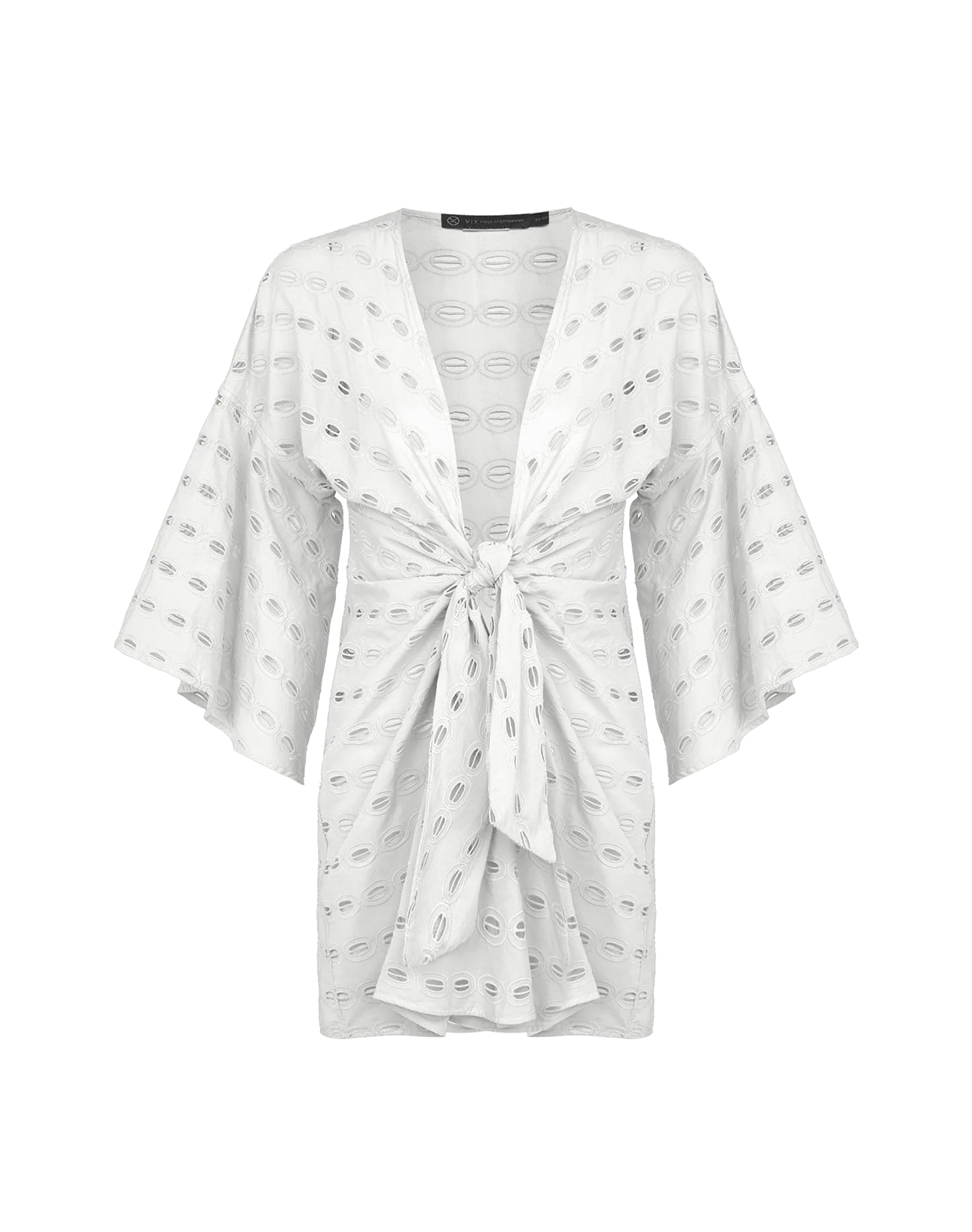 Eyelet Perola Short Cover Up - Off White - Image 4