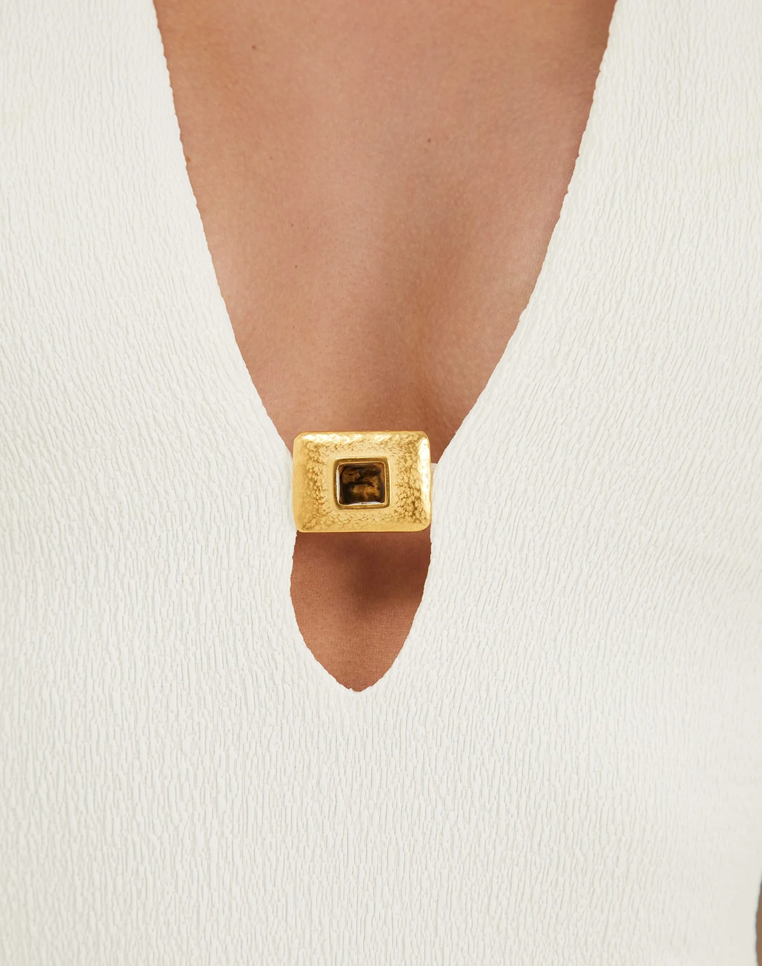 Firenze Pina Midi Dress - White - Image 3