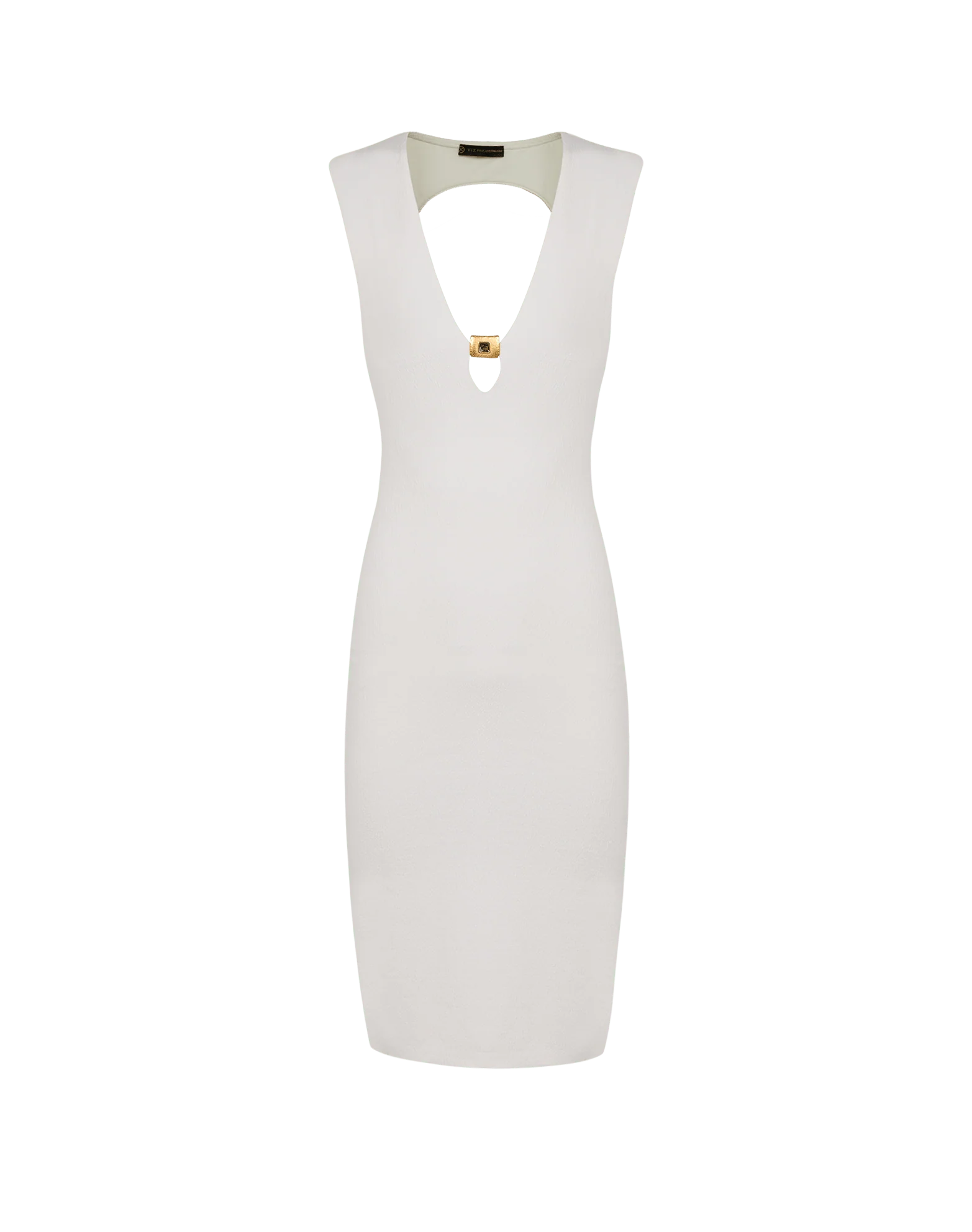 Firenze Pina Midi Dress - White - Image 6