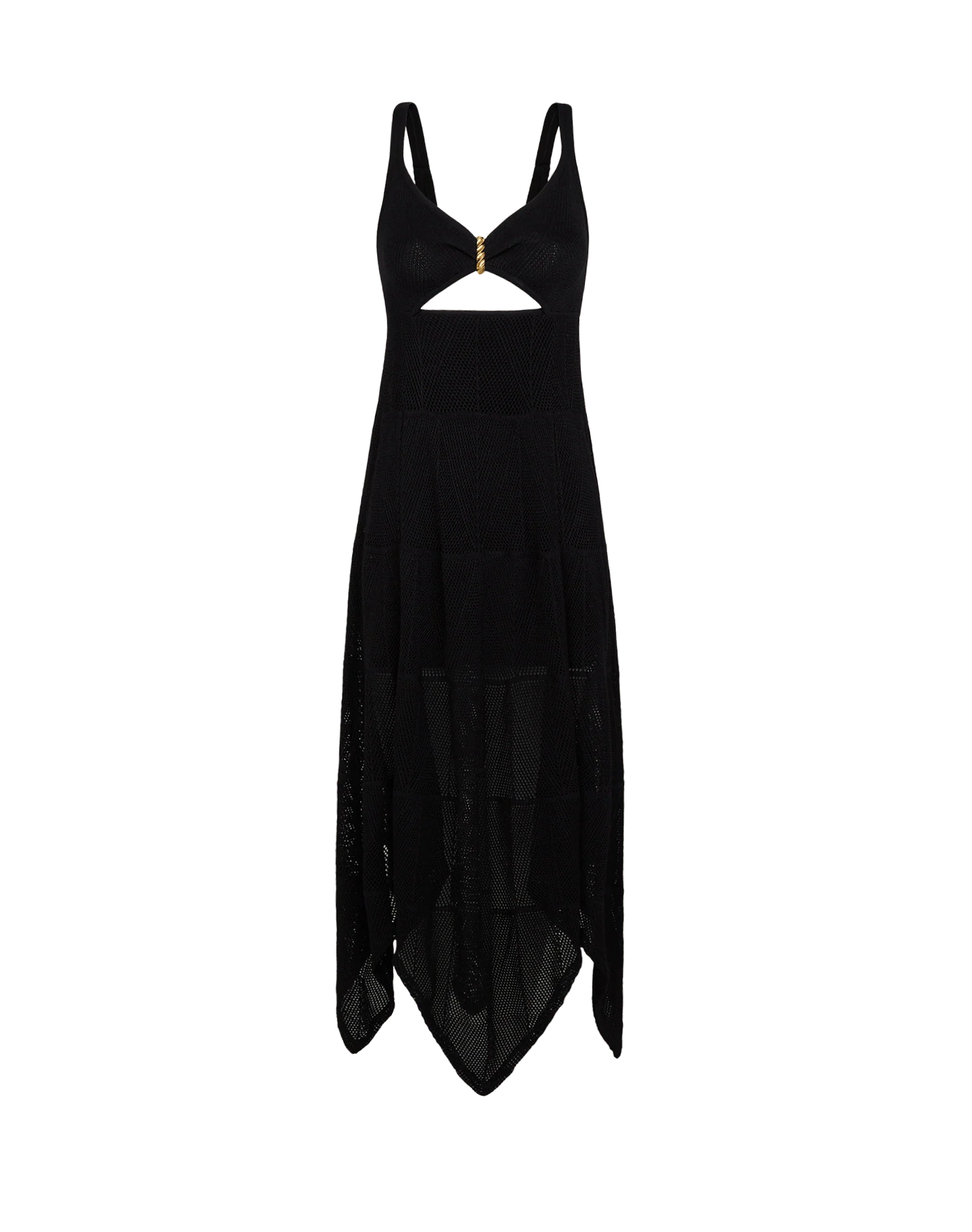 Knit Sabine Handkerchief Dress - Black - Image 5