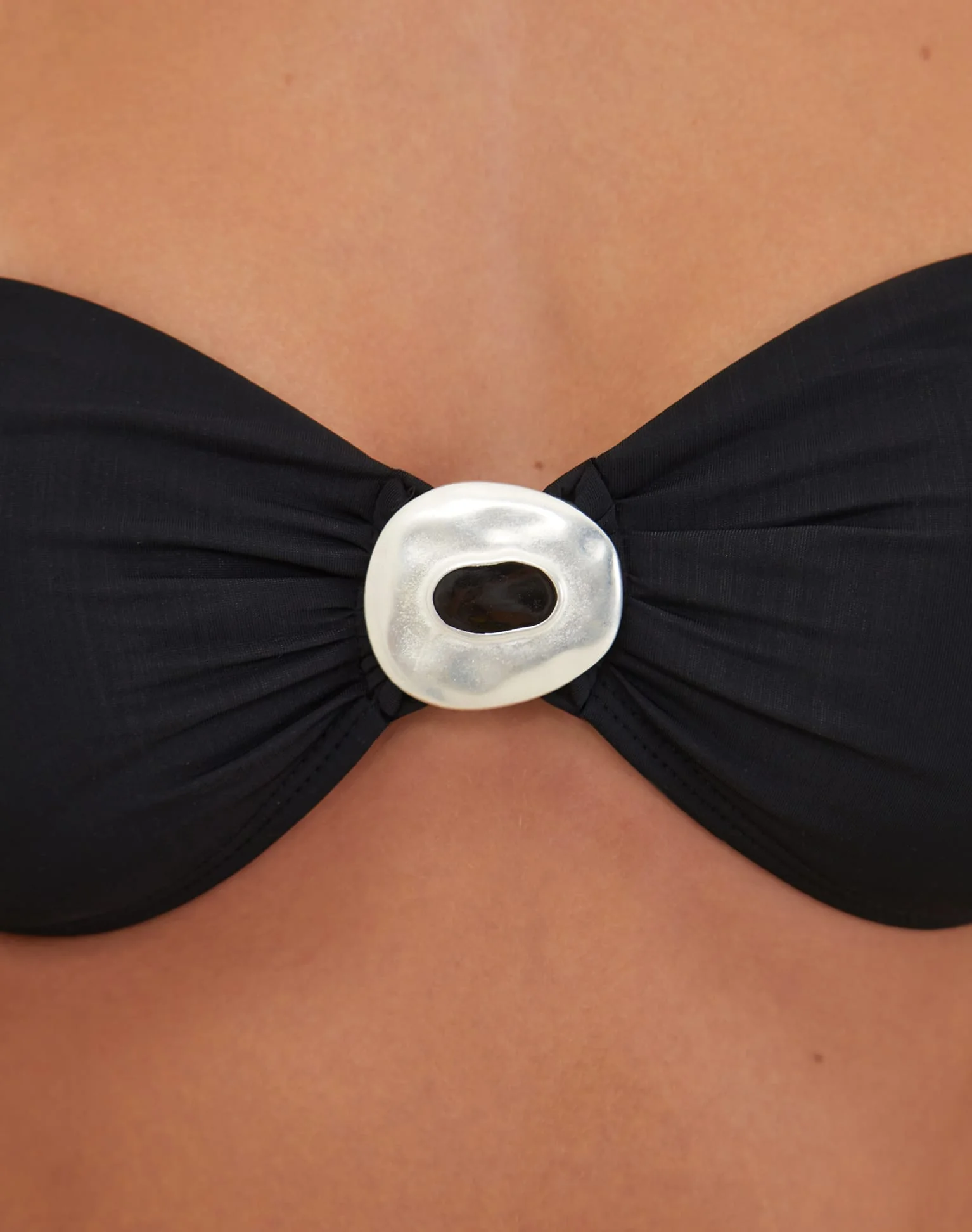 Matte Sama Bandeau Top (Exchange Only) - Black - Image 7