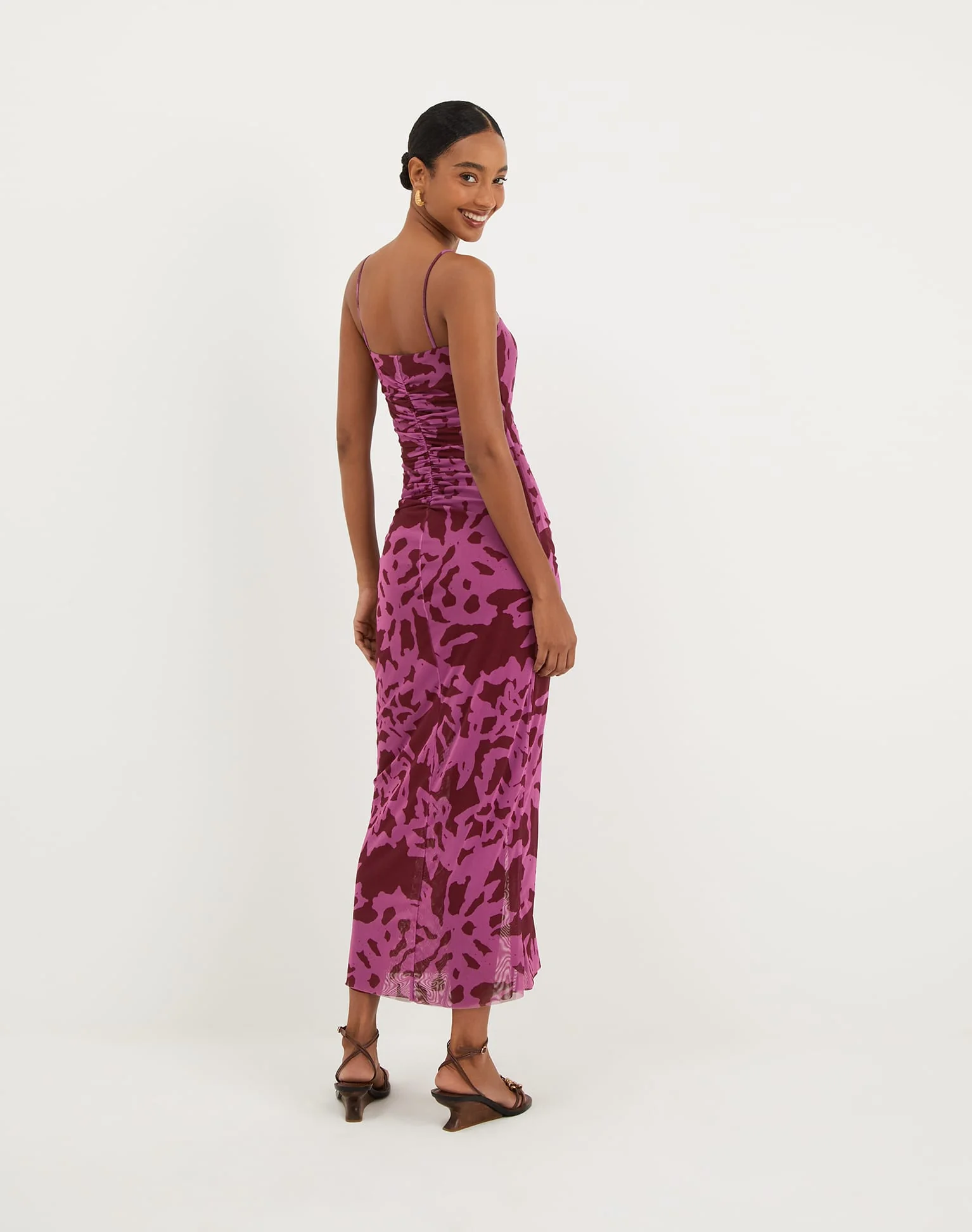 Tyla Midi Dress - Oceana Ponche - Image 3